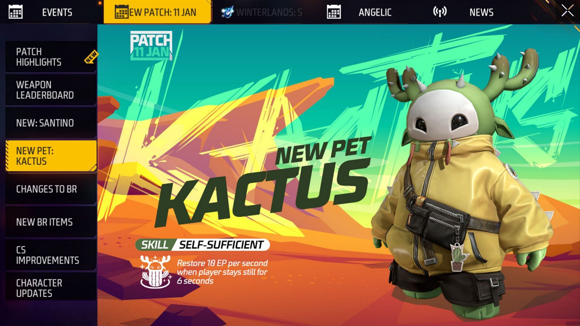 Kactus pet (Image via Garena)